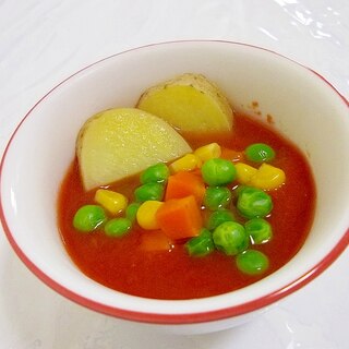 夏バテ対策!!簡単＊冷製トマトスープ＊